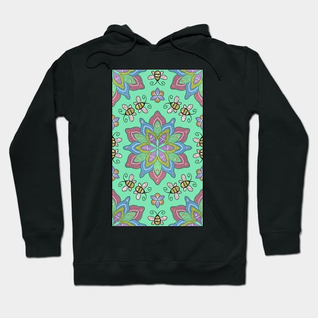 Spring Pattern Hoodie by ArtbyLaVonne